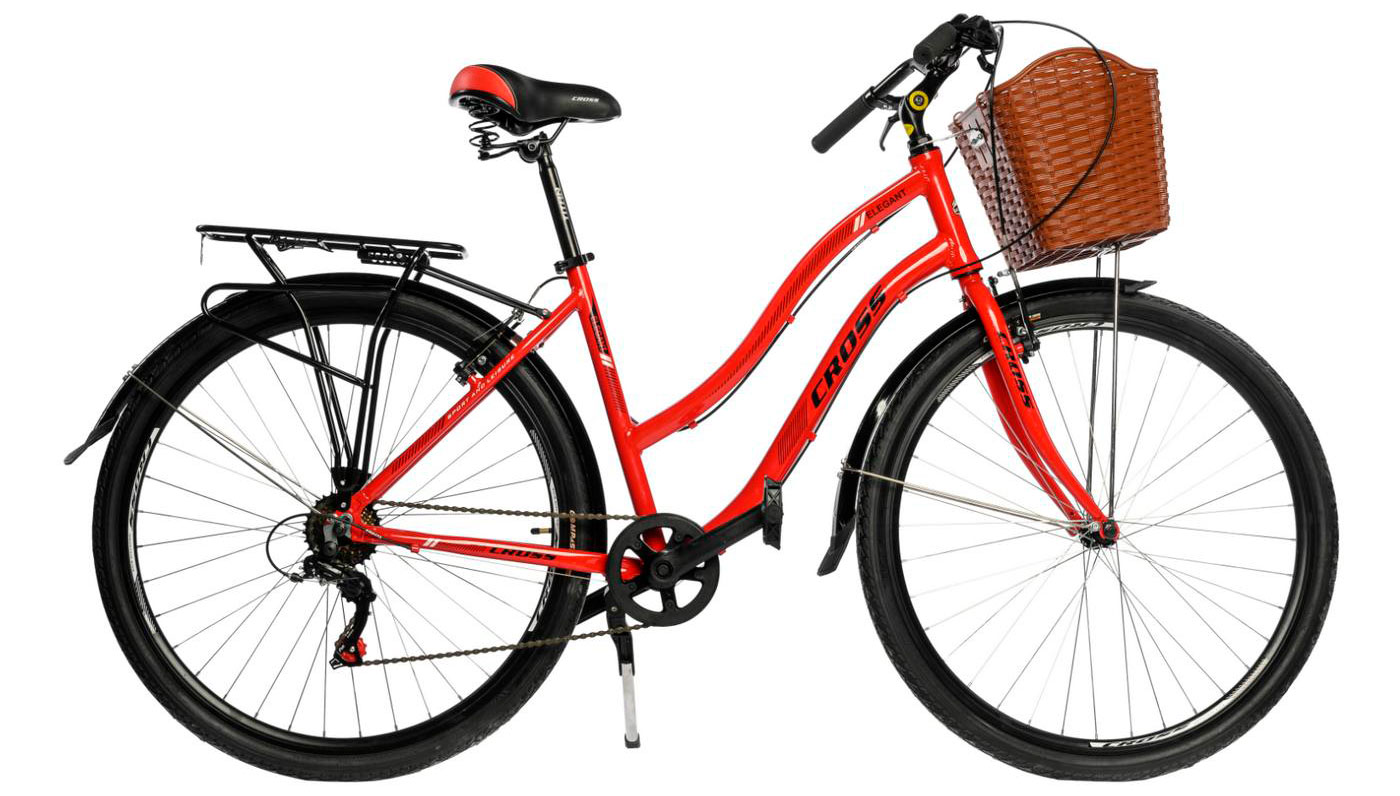 Фотография Велосипед Cross Elegant 28" размер М рама 18 2022 Красный